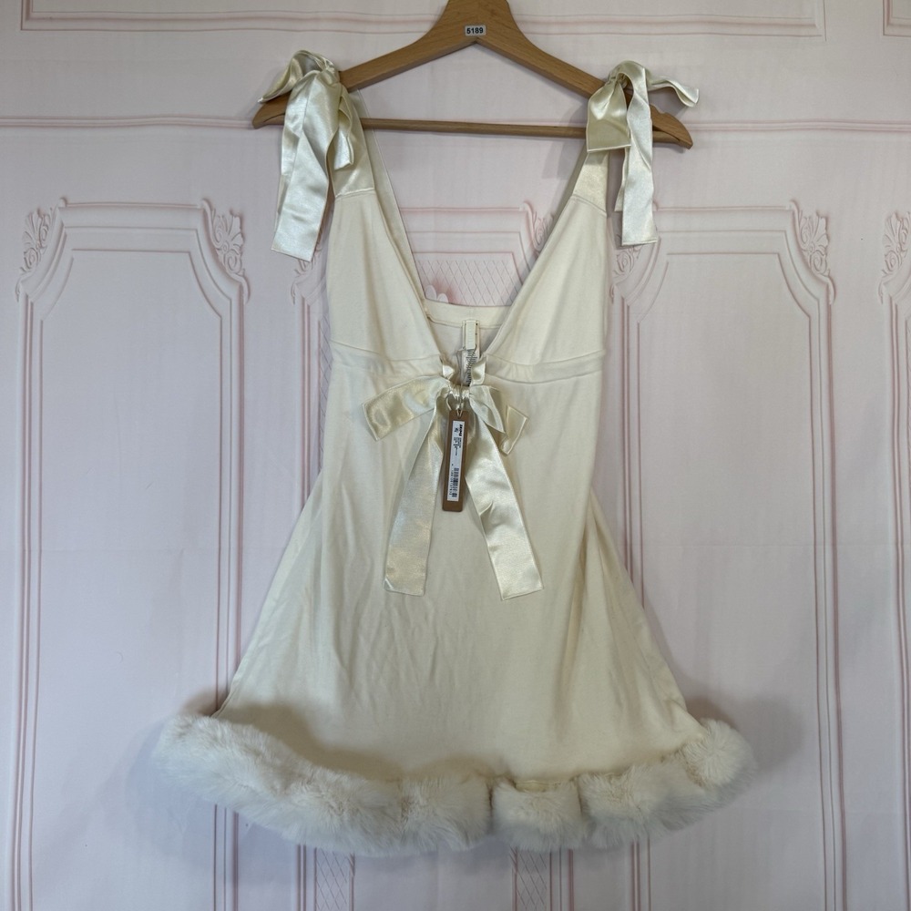 Skims Cloud Mini Dress Ecru Size XS NWT Limited Rare